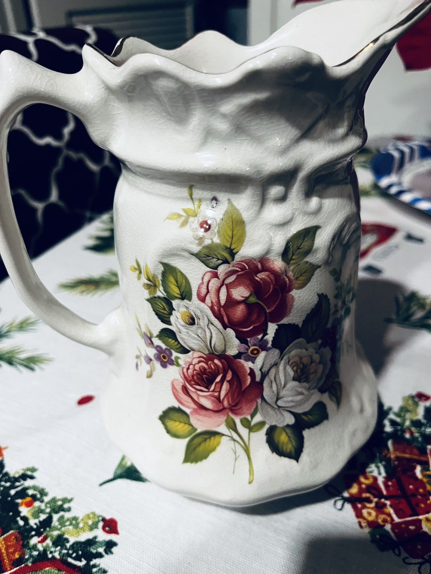 Vintage ceramic pitcher