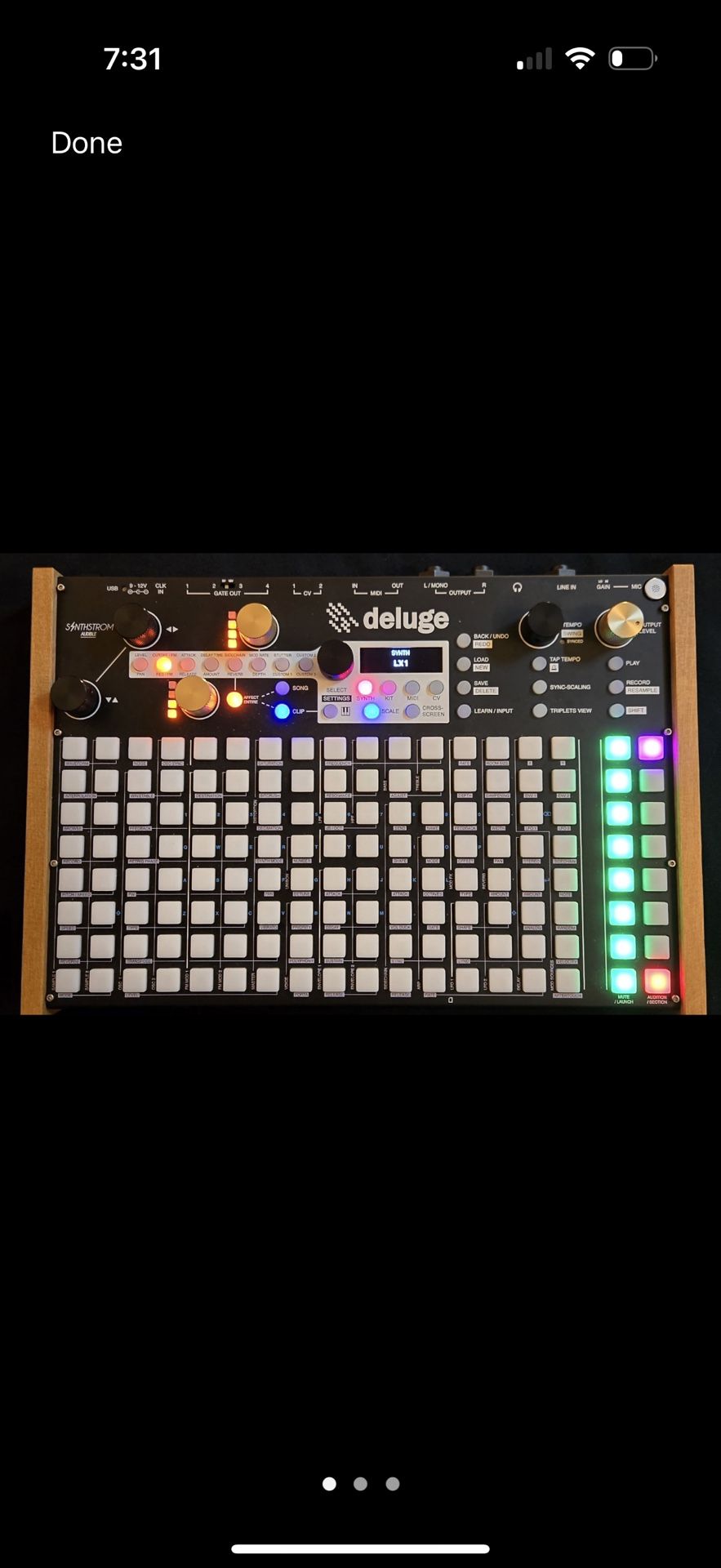 Synthstrom Audible Deluge 64-Voice Desktop Synthesizer with OLED Display