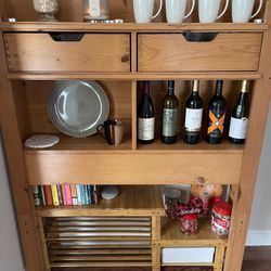 Bookshelf Kitchen Or Bedroom Use Wine Rack Dish Display