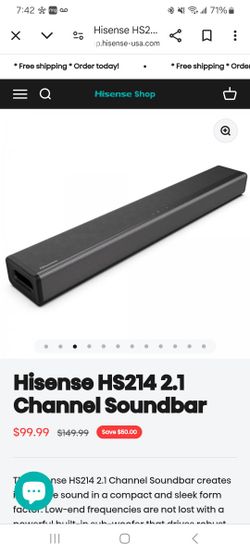 Hisense 2.1 Soundbar
