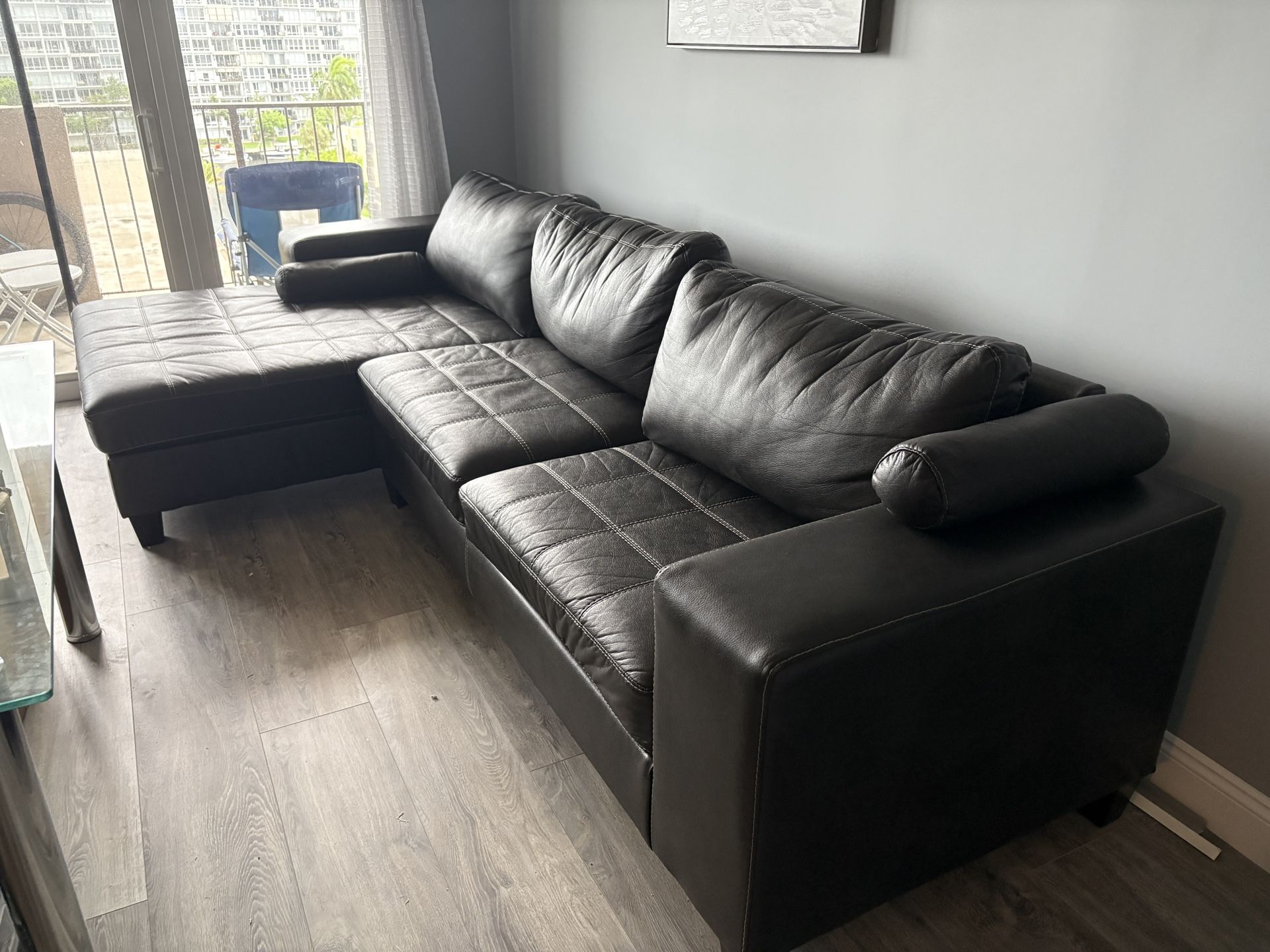 Leather Sectional Couch