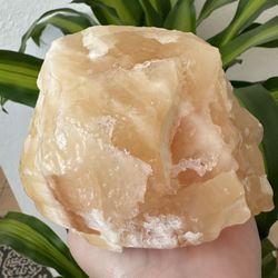 New, Beautiful Large Orange Calcite Crystal Formation.