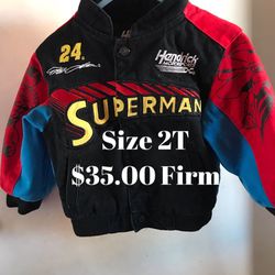 Superman Boys Jacket Size 2t