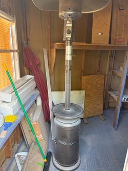 Outside patio heater/tank