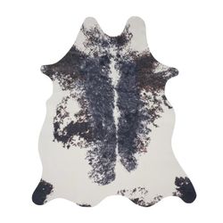 New IKEA MAXTAXA Cowhide Area Rug, multicolor, 5 ' 11 "x6 ' 11 "