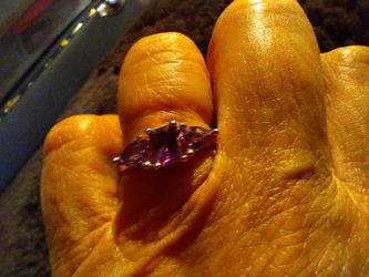 Dainty Amathyst Ring Size7