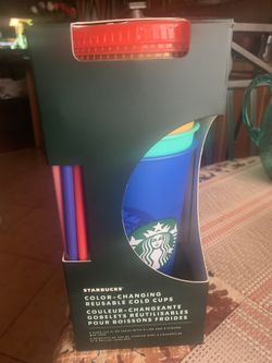 Starbucks color -changing reusable cold cups