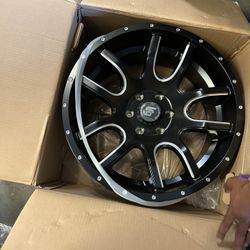 Large Rim Group LRG 20x9 Rims Black Milled 