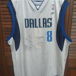 Antoine or Kemba Walker #8 Size 2XL 2 X-Large Dallas Mavericks Jersey witg Autographs 