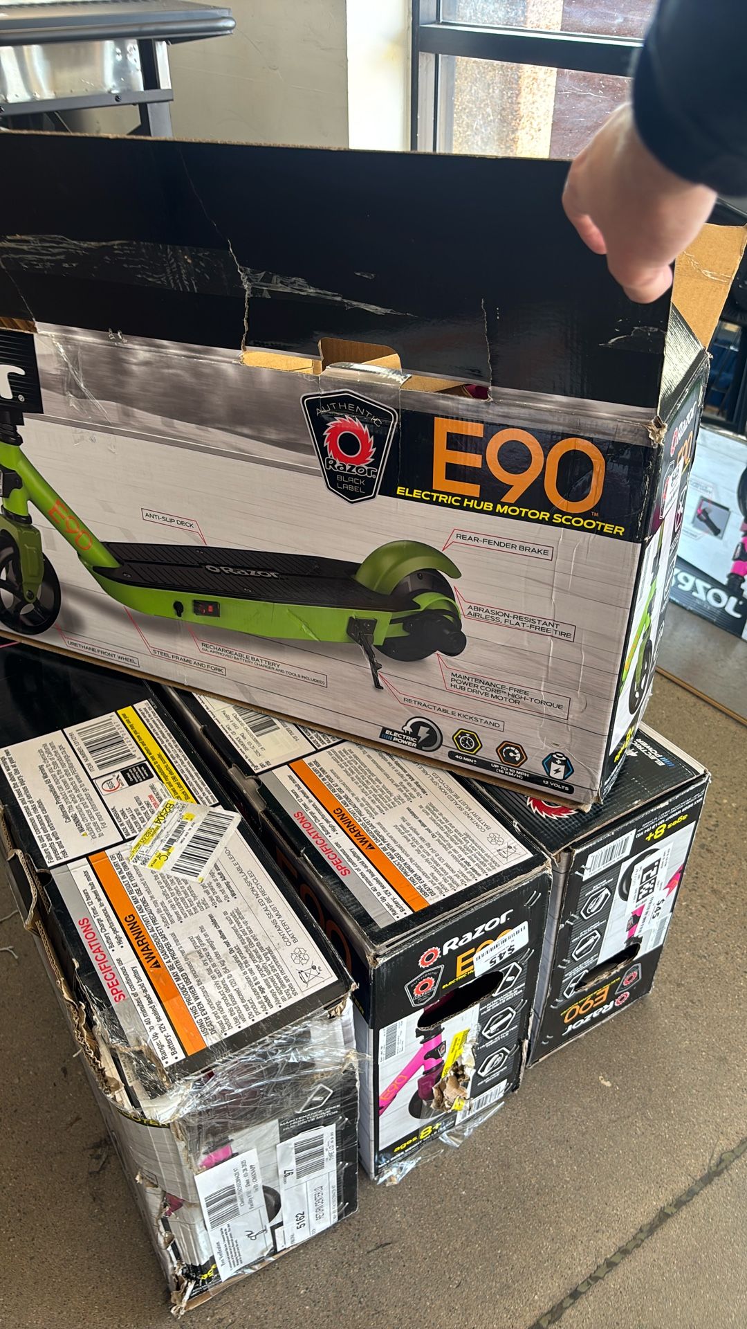 E90 Electric Scooter for Kids Age 8 and Up