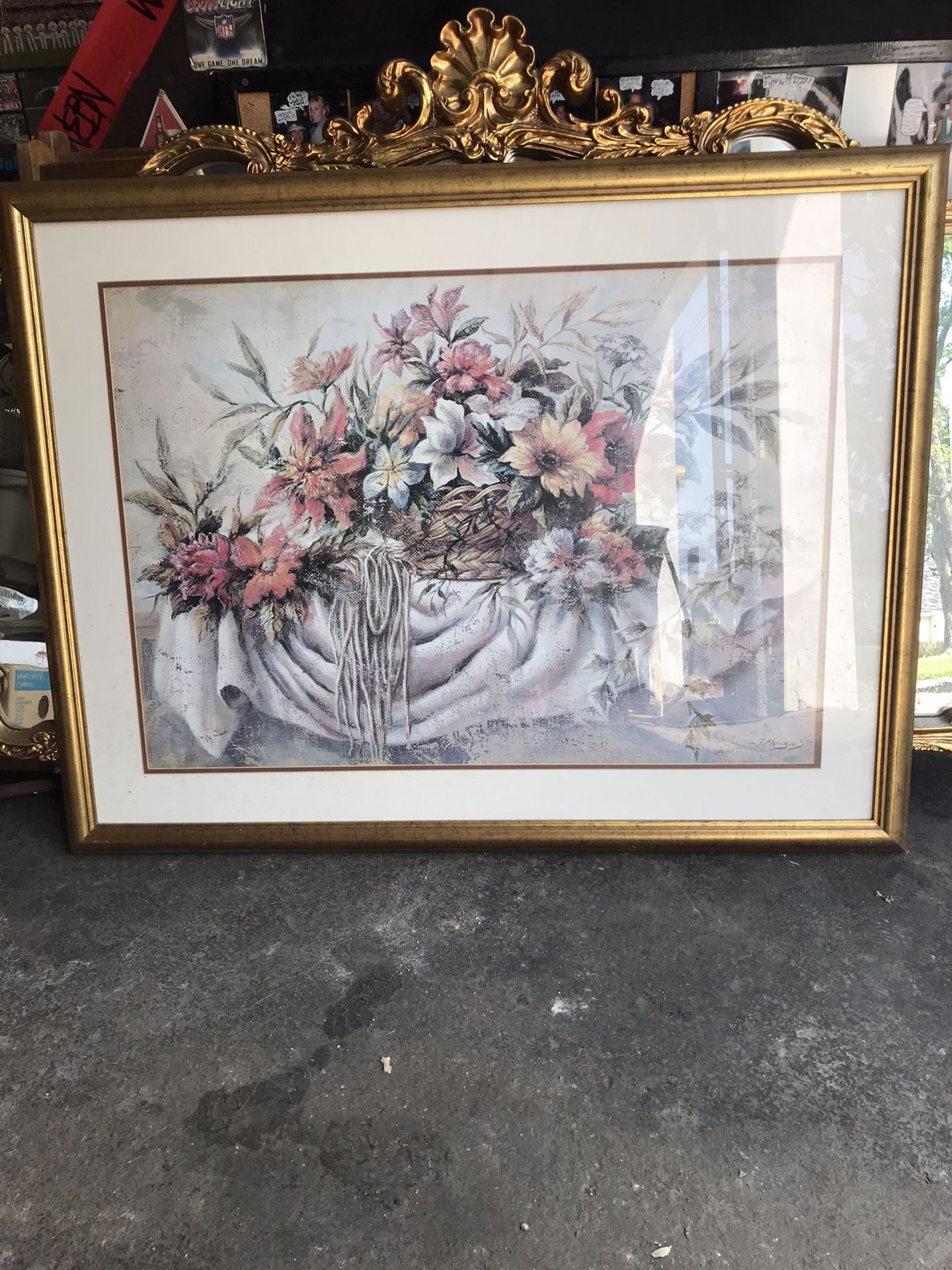 40 x 33 floral picture, very nice!