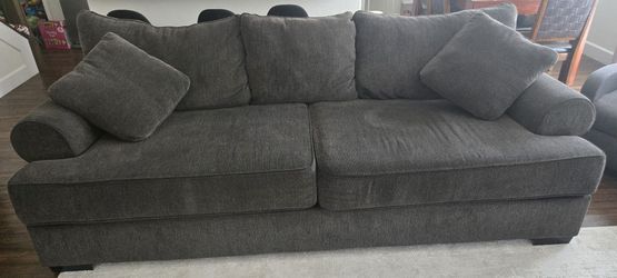 Modern Large 2-seat Sofa w/ Wooden Legs