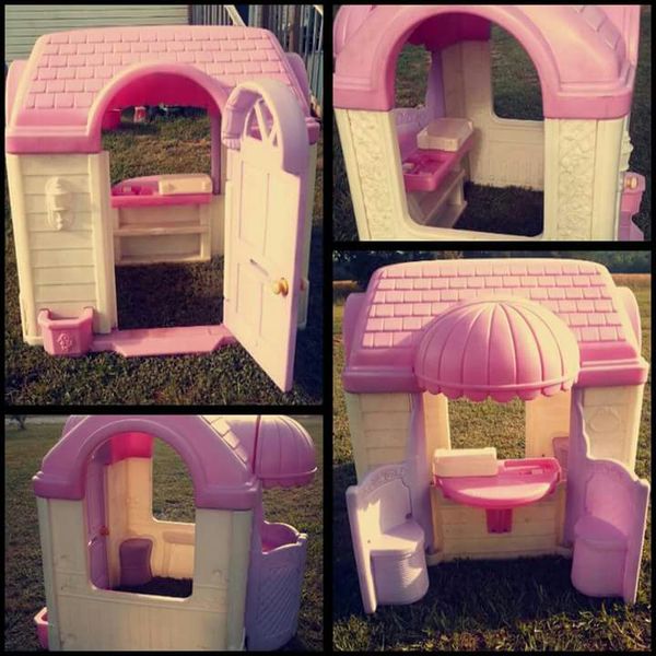 Pink And White Little Tikes Barbie Cottage Playhouse For Sale