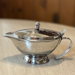 Vintage Oggi Stainless Steel Gravy Boat / Sauce Server