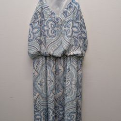 Blue Patterned Dress