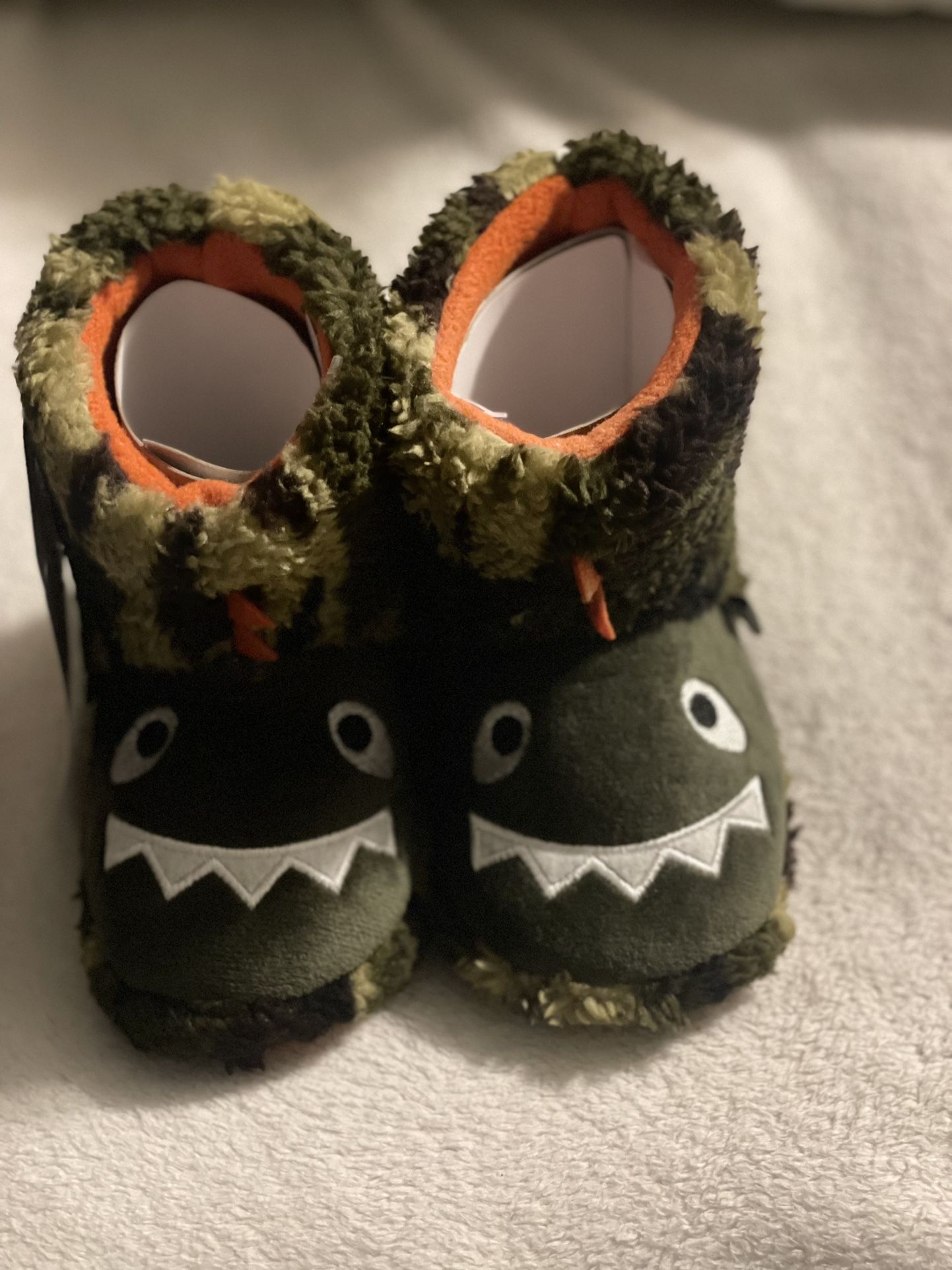 Toddler Child Boot Slipper with Cute Animal design, Non-Slip Rubber Sole