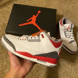 Air Jordan 3 Retro “ Fire Red “ GS Sizes 