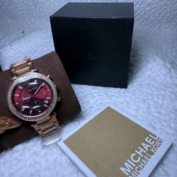 Michael Kors Rose Gold Watch with Box