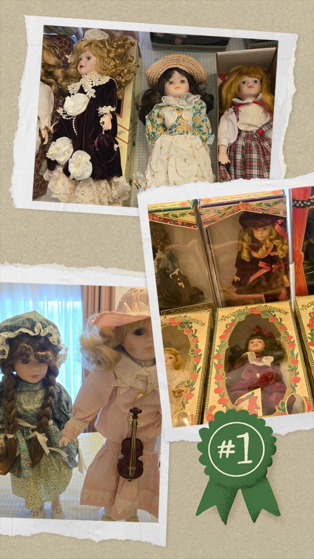 💥new SALE. Lots Of Porcelain Dolls with/wo Boxes $11-21. Holmdel Nj
