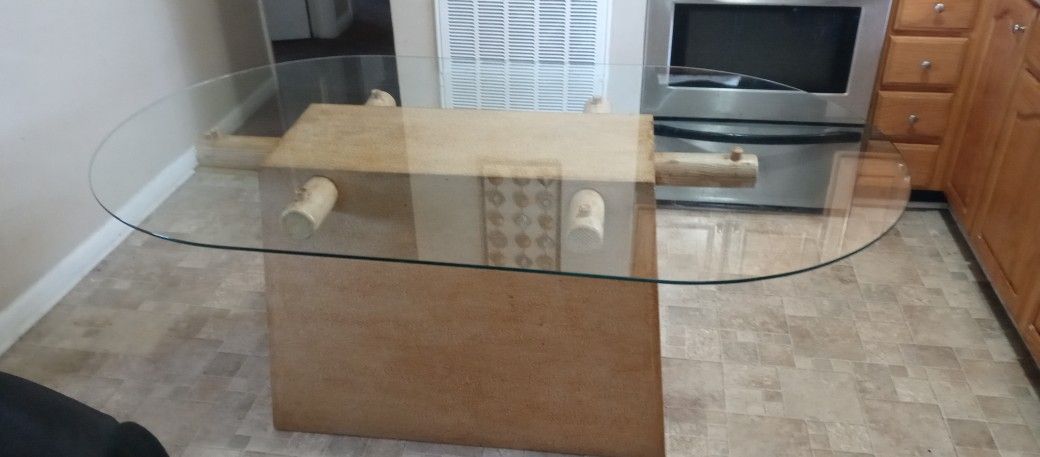 Glass Top Kitchen Table