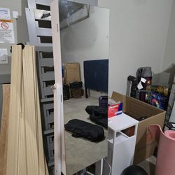 Standing Mirror With Jewerly Storage