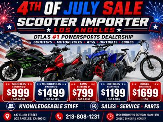 🔥 4TH OF JULY POWERSPORTS SALE IN DTLA 🛵🏍️