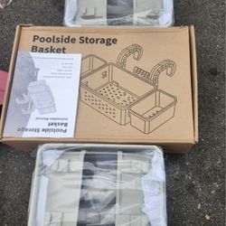 POOL SIDE STORAGE BASKET