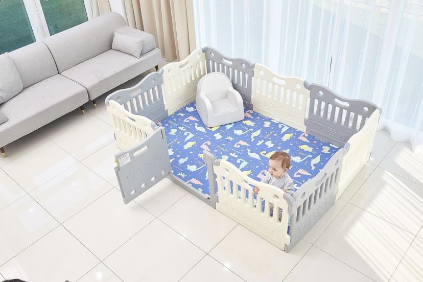 BabyCare Play Pen (Gray)