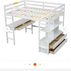 Loft Bed With Mattress 
