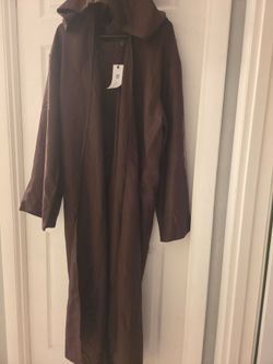 Brown Hooded Long Coat