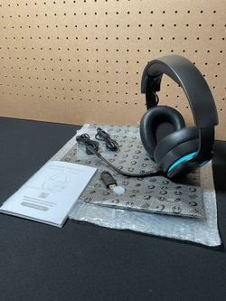 AOC 2.4GHz Wireless Gaming Headset for PS5, PS4, Switch, 45Hr, Space Gray, Bluetooth 6.0 Gaming Headphones W/ Noise Canceling Mic, 7.1 Virtual Surroun