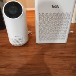 ToLife HEPA Air Purifier, Covers 1095 Sq. Ft., Like New Filter Paid $70; Asking $20, Also Floria Air Purifier Covers Up To 880 Sq.Ft. HEPA Filter