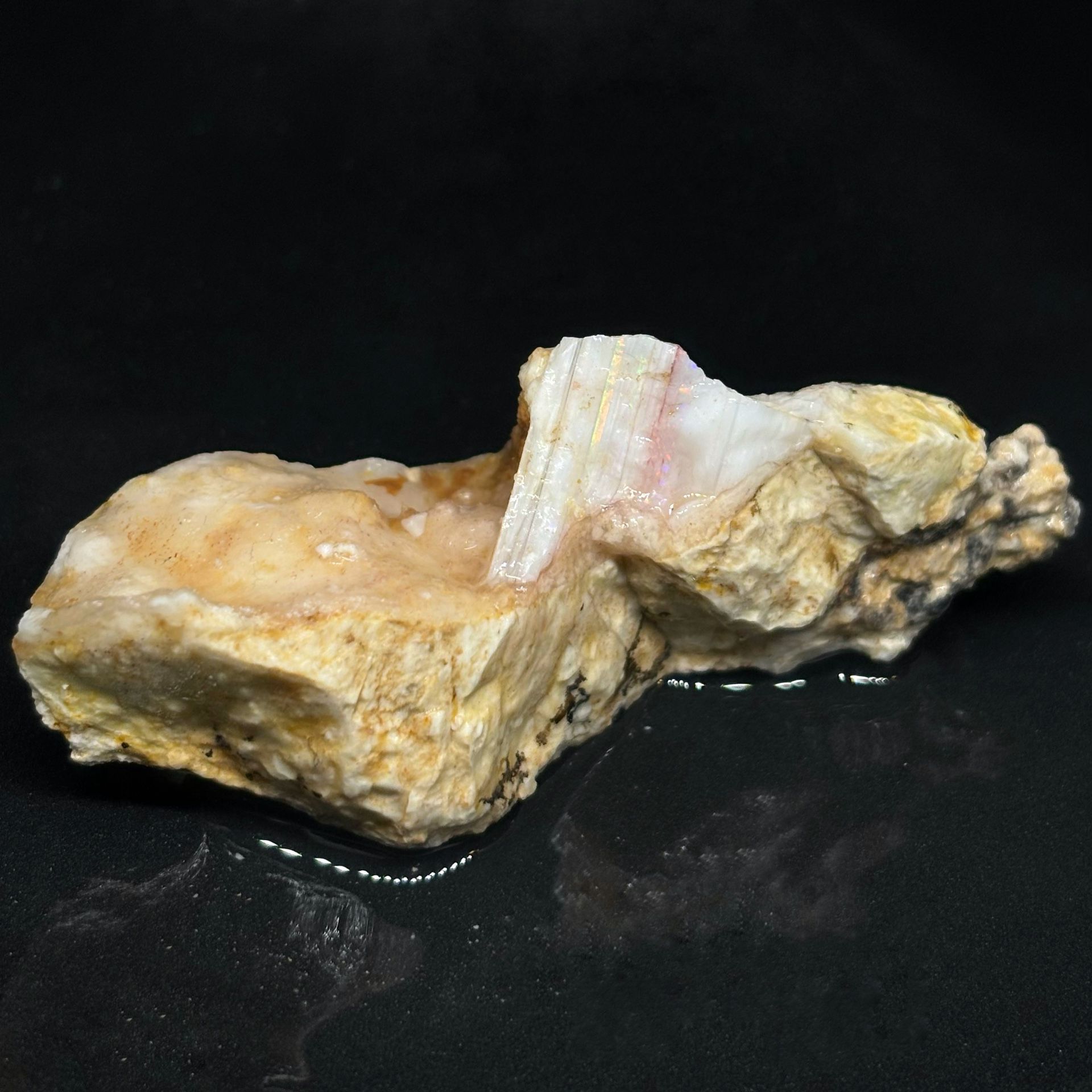 White Cobra Idaho Spencer Opal Specimen Collectible Mineralite Showpiece