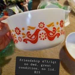 Vintage Pyrex Friendship
