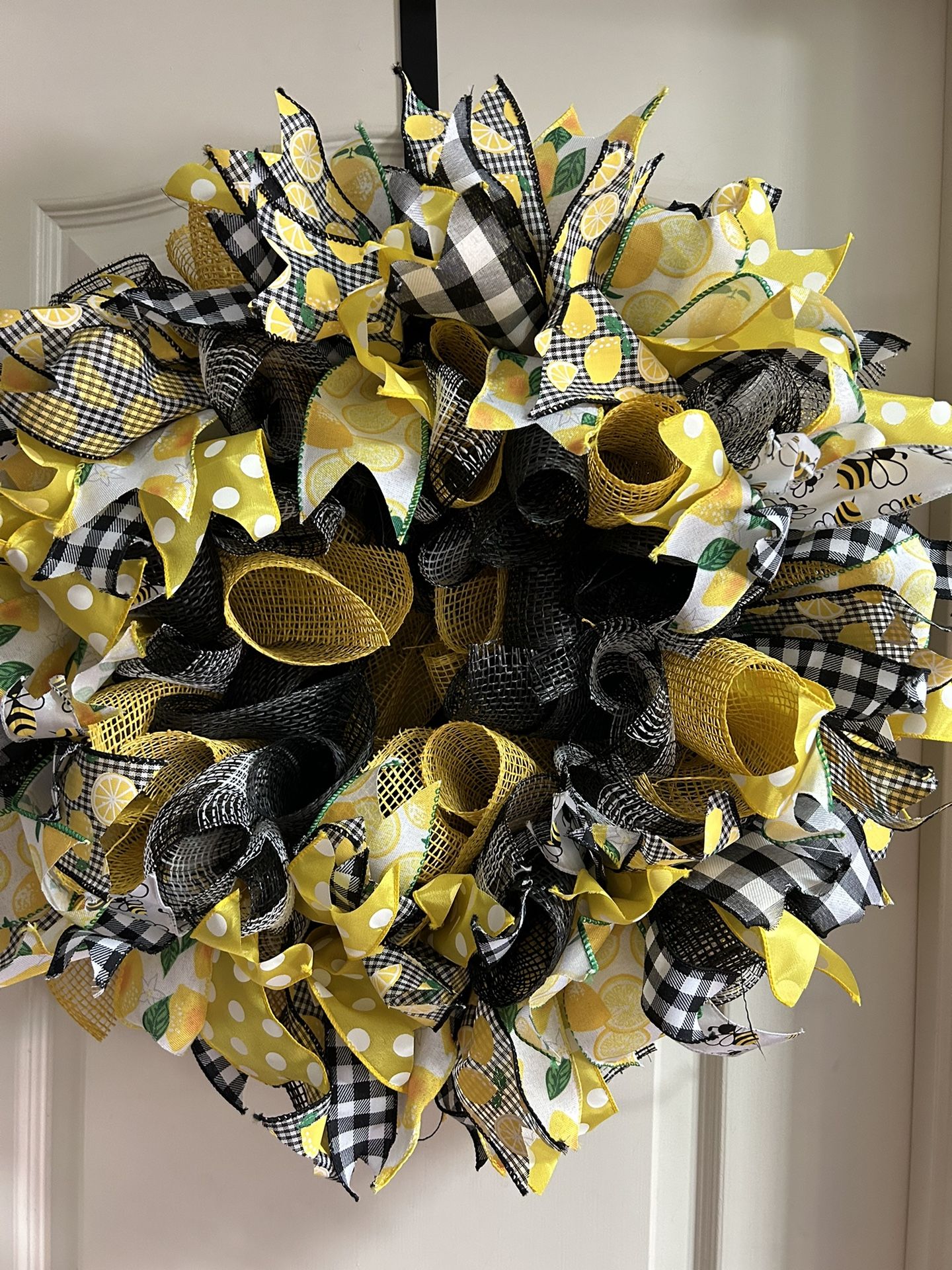 Lemon Ribbon Wreath