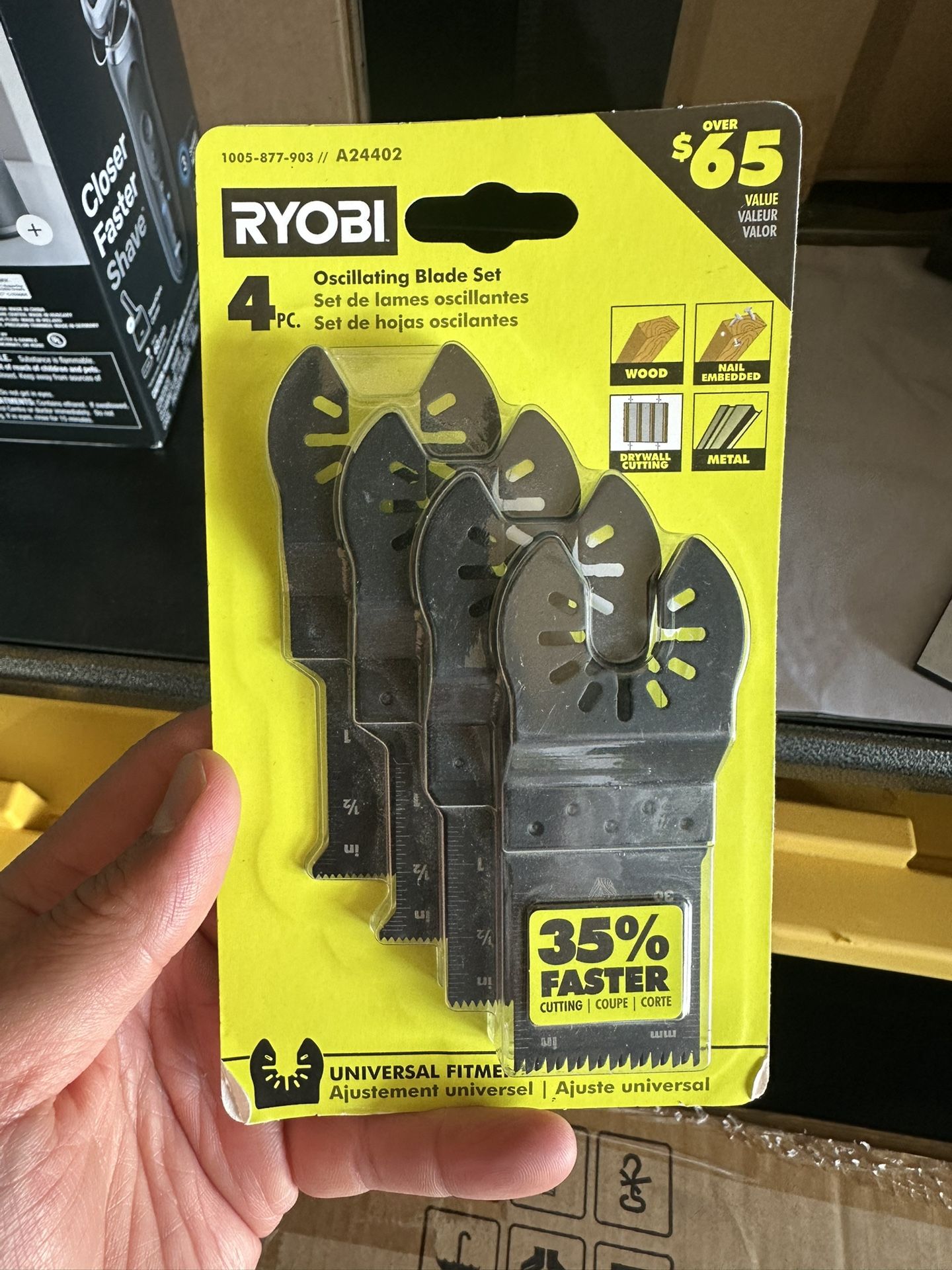 Ryobi Oscillating Blade Set 4 Pc