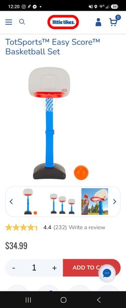 Little tikes / kids, toddler toy / basketball set