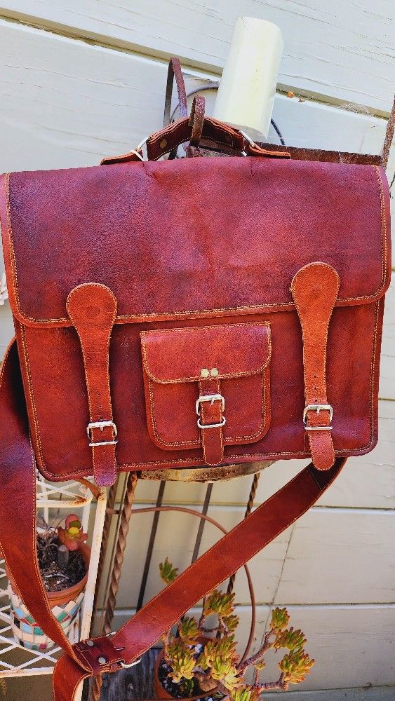 Overland Bag OR A Unisex Large Briefcase MADE By Carbon TO Cobalt