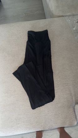 Black pocket women black leggings