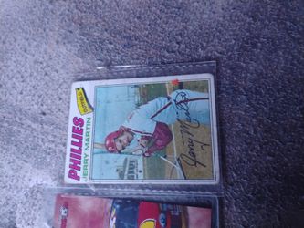 I Got A Baseball Card And Also A Nascar Card