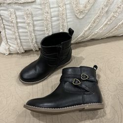 Toddler girl black outlet boots size 10