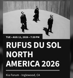 Rufus Du Sol tickets