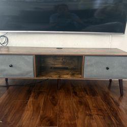 Rustic/Mid Century TV Stand for Up To 65 inch TV