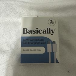 Basically 1m USBC-USBC Woven 65W