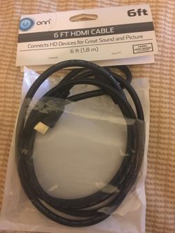 6ft HDMI cable