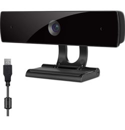 New!  Webcam with Microphone,HD 1080P Webcam USB Computer Camera for Live Streaming Webcam,110 Degrees Wide-Angle 30fps for Laptop, Desktop, Conferenc