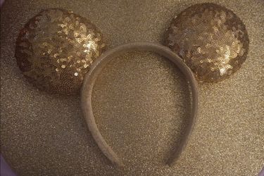 Gold Disney Mickey Mouse 90th Anniversary Ears - Great condition