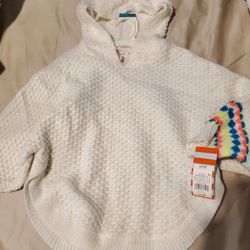 Cat & Jack Girls Poncho New 