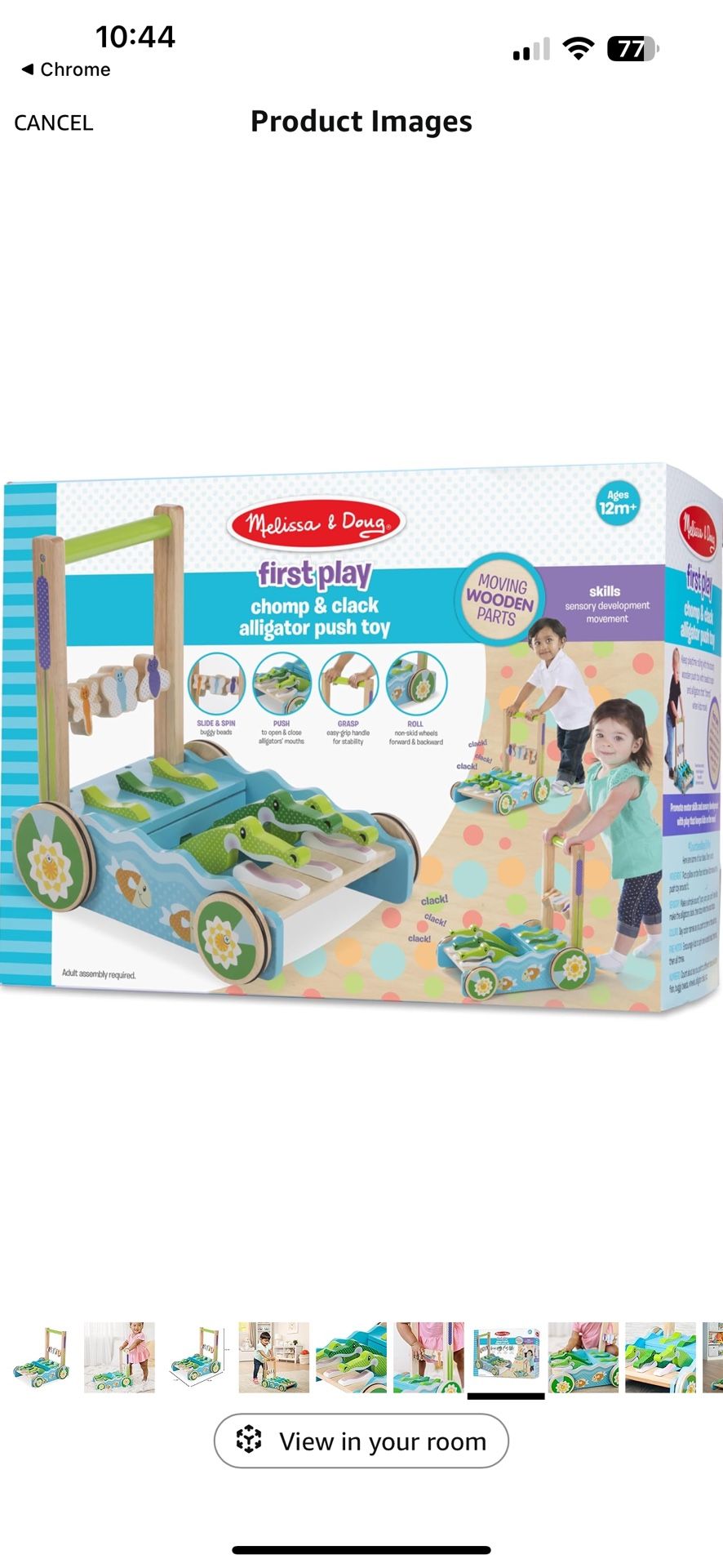 Melissa And Doug Wooden activity Walker