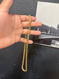 14k Gold Plated Chain 24 Inch 8mm
